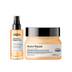 LORÉAL KIT ABSOLUT REPAIR MÁSC 250G + OIL 90ML